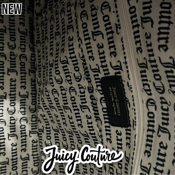 New NWT Juicy Couture Large Overnight Weekender Play On Words Printed Logo - Picture 8 of 8